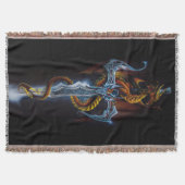 レッドドラゴンソードファンタジー スローブランケット (正面)