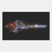 レッドドラゴンソードファンタジー 長方形シール (正面)
