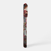 レッドドラゴンフェイクステンドグラスデザイン iPhoneケース (右側面)