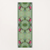 レッドドラゴンフライオンドウッドフルーツ抽象芸術 ヨガマット (正面)