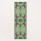 レッドドラゴンフライオンドウッドフルーツ抽象芸術 ヨガマット (裏面)