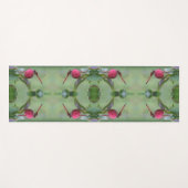 レッドドラゴンフライオンドウッドフルーツ抽象芸術 ヨガマット (正面(横))