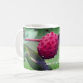 レッドドラゴンフライパーソナライズされた自然 コーヒーマグカップ (正面左)