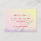 レッドドラゴンフライマッサージセラピスト 名刺 (裏面)