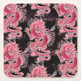 レッドドラゴン銀河系 スクエアペーパーコースター