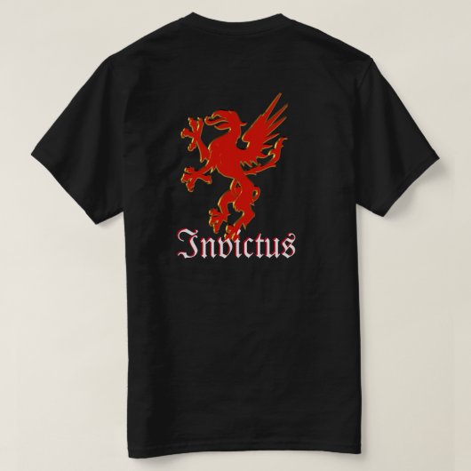 レッドドラゴンInvictus Tee Shirt Tシャツ (デザイン裏面)