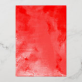 レッドドレスキンセアニェラ 箔招待状 (裏面)