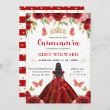 レッドドレスダークスキンプリンセスキンセアニェラ