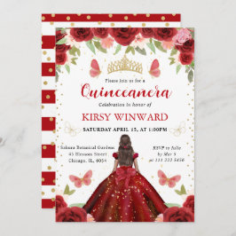 レッドドレスダークスキンプリンセスキンセアニェラ 招待状