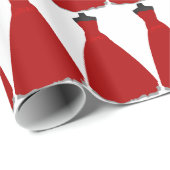 レッドドレステーマラッピング紙 ラッピングペーパー (ロールコーナー)