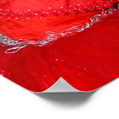 レッドドレスポスターウォールアートのモデル ポスター (角)