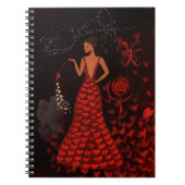 レッドドレスモノグラム ノートブック (正面)