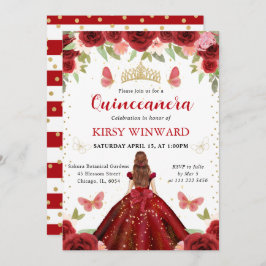 レッドドレスレッドヘアプリンセスキンセアニェラ 招待状