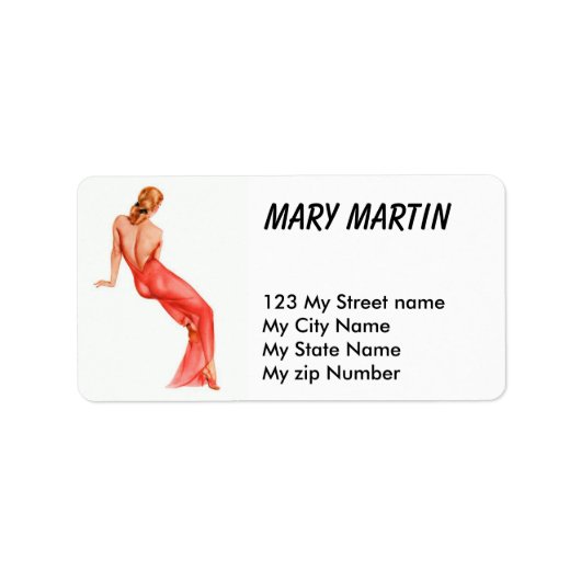 レッドドレスレトロ ラベル (正面)