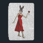 レッドドレス姿のウサギ iPad MINIカバー<br><div class="desc">動物と自然</div>