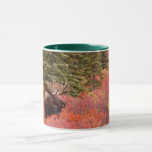 レッドドワーフに立つブルムース樺の木 マグカップ (中央)