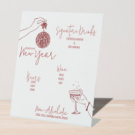 レッドドードルニューイヤーパーティーバー 台座サイン