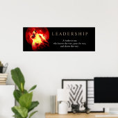 レッドナイトフルムーンリーダーシップウルフポスター ポスター (ホームオフィス)