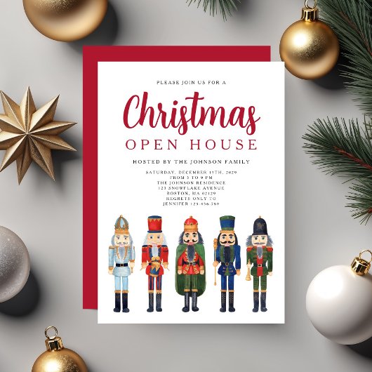 レッドナツクラッカークリスマスオープンハウス 招待状