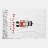 レッドナツクラッカークリスマスホリデー キッチンタオル (横)