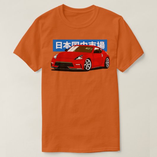 レッドニッサン370Z Z34 Tシャツ (デザイン正面)