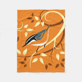 レッドヌサッチオンスタイルズツリーブランチ フリースブランケット