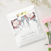 レッドネイビー水中カニサンゴ航海の結婚ズ フェイバーバッグ (封をした状態)