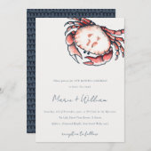 レッドネイビー水中カニ航海の誓の更新 招待状 (正面/裏面)