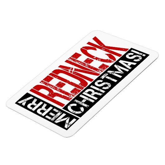 レッドネックおもしろいの聖降誕祭の願い マグネット (左側)