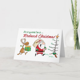 レッドネックおもしろいクリスマス シーズンカード