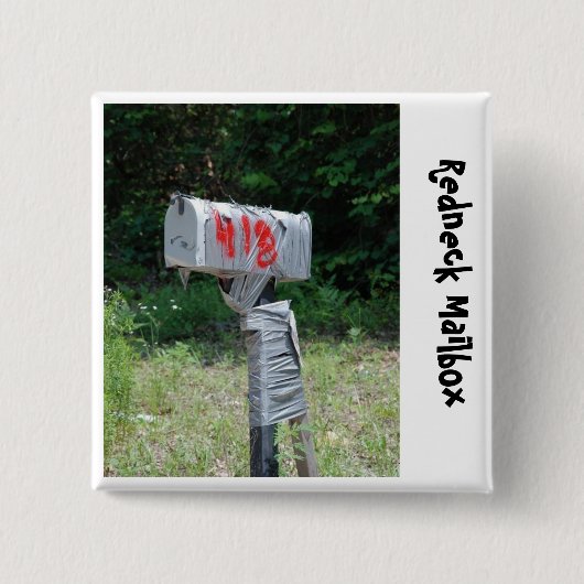 レッドネックのポスト 缶バッジ (正面)