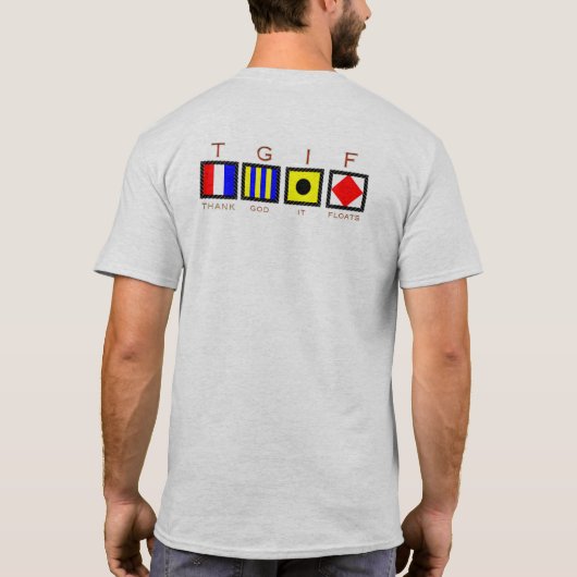 レッドネックのヨットクラブ Tシャツ (裏面)