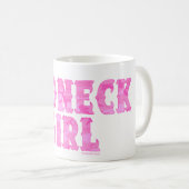 レッドネックの女の子のピンクの迷彩柄のマグ コーヒーマグカップ (正面右)