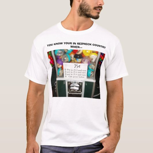 レッドネックの指示は、あなたのINレッドネックを知っている… Tシャツ (正面)