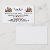 レッドネックの田舎者のキャンピングカーのキーホルダー 名刺 (正面/裏面)