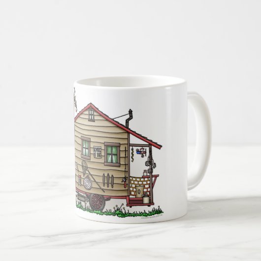 レッドネックの田舎者のキャンピングカーのマグ コーヒーマグカップ (正面右)
