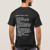 レッドネックの積み込みLINES1.DID屁をしますか。 …もたらして下さい Tシャツ (裏面)