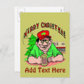 レッドネッククリスマスホリデーポストカード シーズンポストカード (正面/裏面)