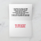 レッドネッククリスマス サンキューカード (内部)