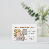 レッドネックサービス、建築、技術サポート 名刺 (スタンド正面)