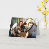 レッドネックチェス誕生日 カード (黄色い花)