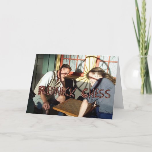 レッドネックチェス誕生日 カード (正面)