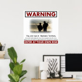 レッドネックテリ警告ティのポスター ポスター (ホームオフィス)