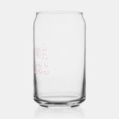 レッドネックプリンセスファンシー文字ピンク ガラス缶 (左)