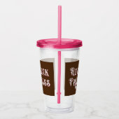 レッドネックプリンセスファンシー文字 アクリルタンブラー (右)