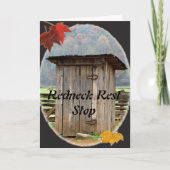 レッドネックレストストップグリーティングカード カード (正面)