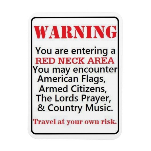 レッドネック域 マグネット (縦)