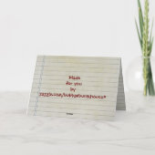 レッドネック母の日 カード (裏面)