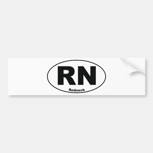 レッドネック バンパーステッカー (正面)