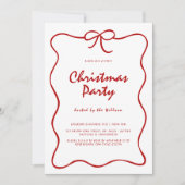 レッドノットクリスモダンマスパーティー 招待状 (正面)